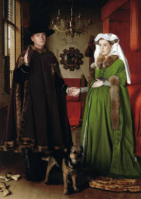 Hand Stripped Border Terrier doing a Coronation Street Photo Shoot.  